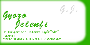 gyozo jelenfi business card